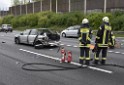 VU Auffahrunfall A 3 Rich Oberhausen kurz vor AS Koeln Dellbrueck P076